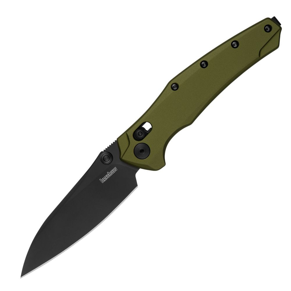 Kershaw Bareknuckle OD green aluminum pocket knife