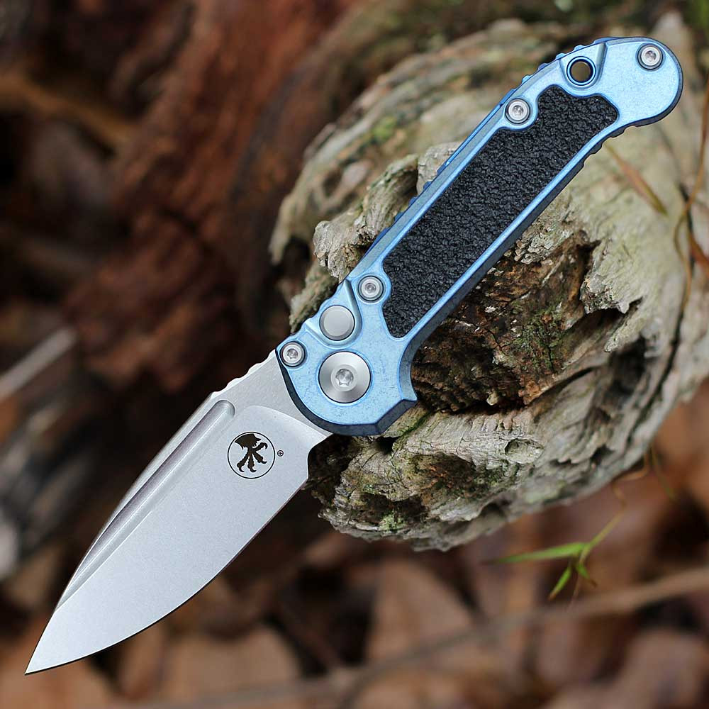 Microtech Knives LUDT Gen III Marfione Select Ice Blue, 1135-10MS12