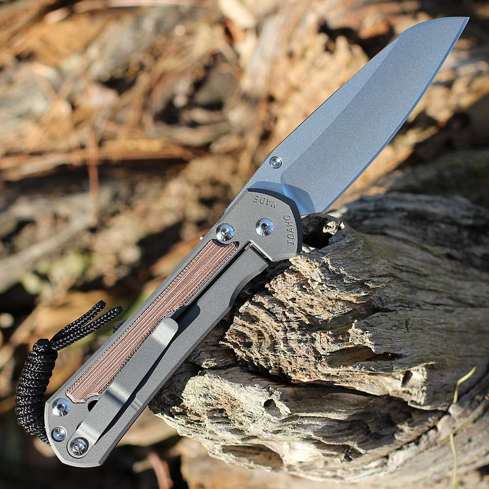 Chris Reeve Sebenza 31 L31-1222 CPM MagnaCut Insingo — hollow grind, 3.61 in, 0.12 in thick, 63-64 HRC, stonewashed, plain edge