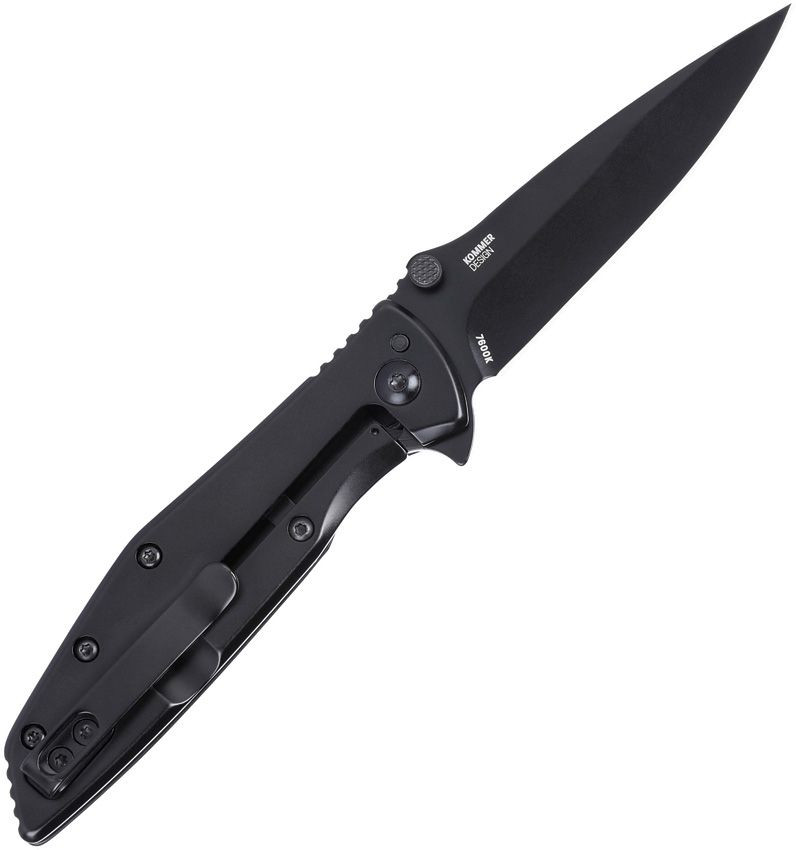CRKT Slag Assisted - Black Stainless Steel (2.95" Black D2) 7600K