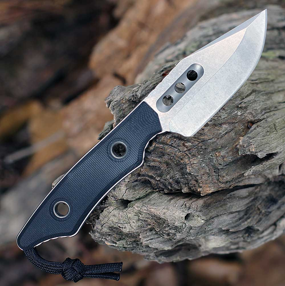 Heretic Knives Kobold Fixed Blade BLACK G-10 (2.62" Magnacut) H065-2A-BLK-G10