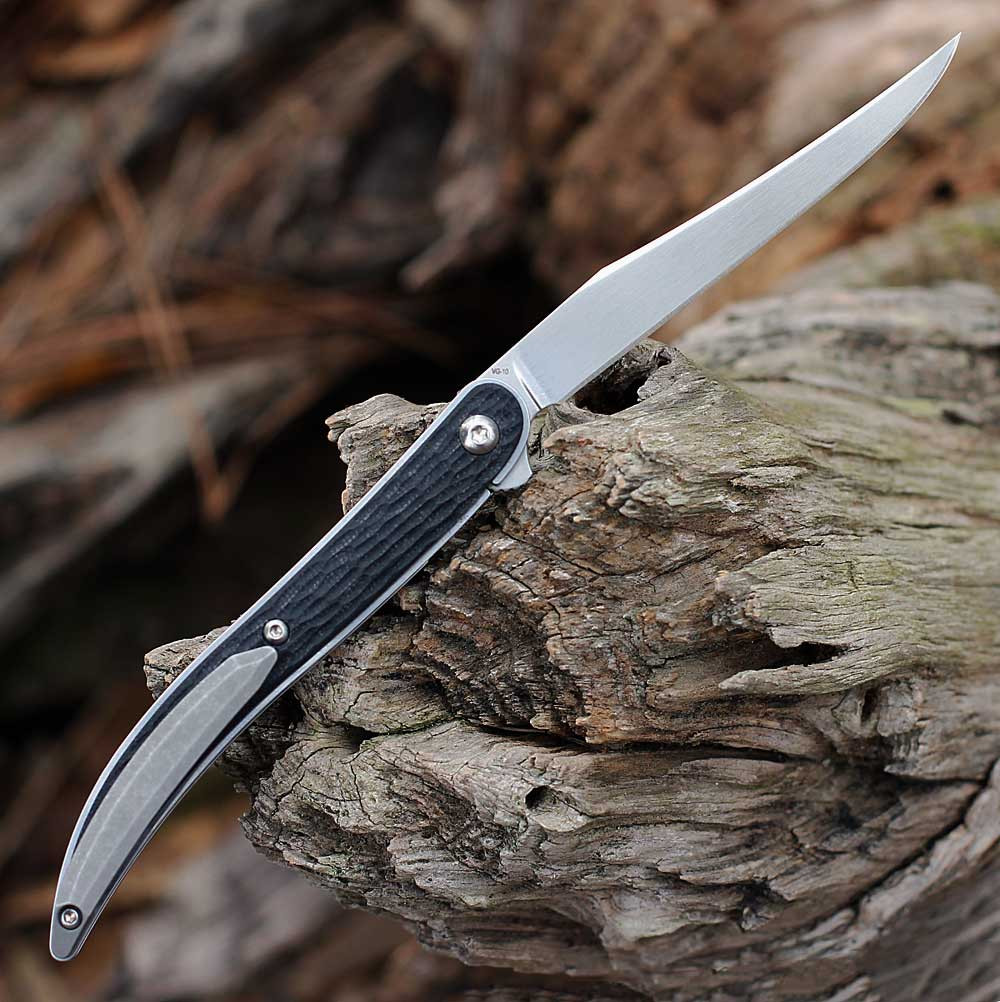 Boker Plus Urban Texas Tooth Pick 01BO388 VG-10 satin blade, black G-10 handle