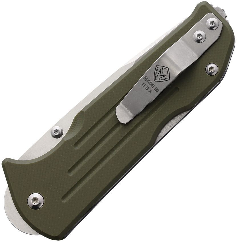 Medford Bourbon green G-10 handle