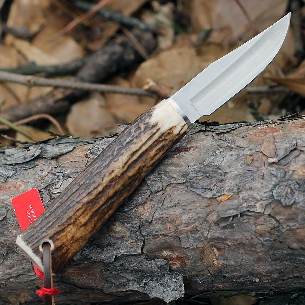 Muela BW-6A 02MU221 2.36 inch X50CrMoV15 Satin Clip Point Blade Close-Up Plain Edge