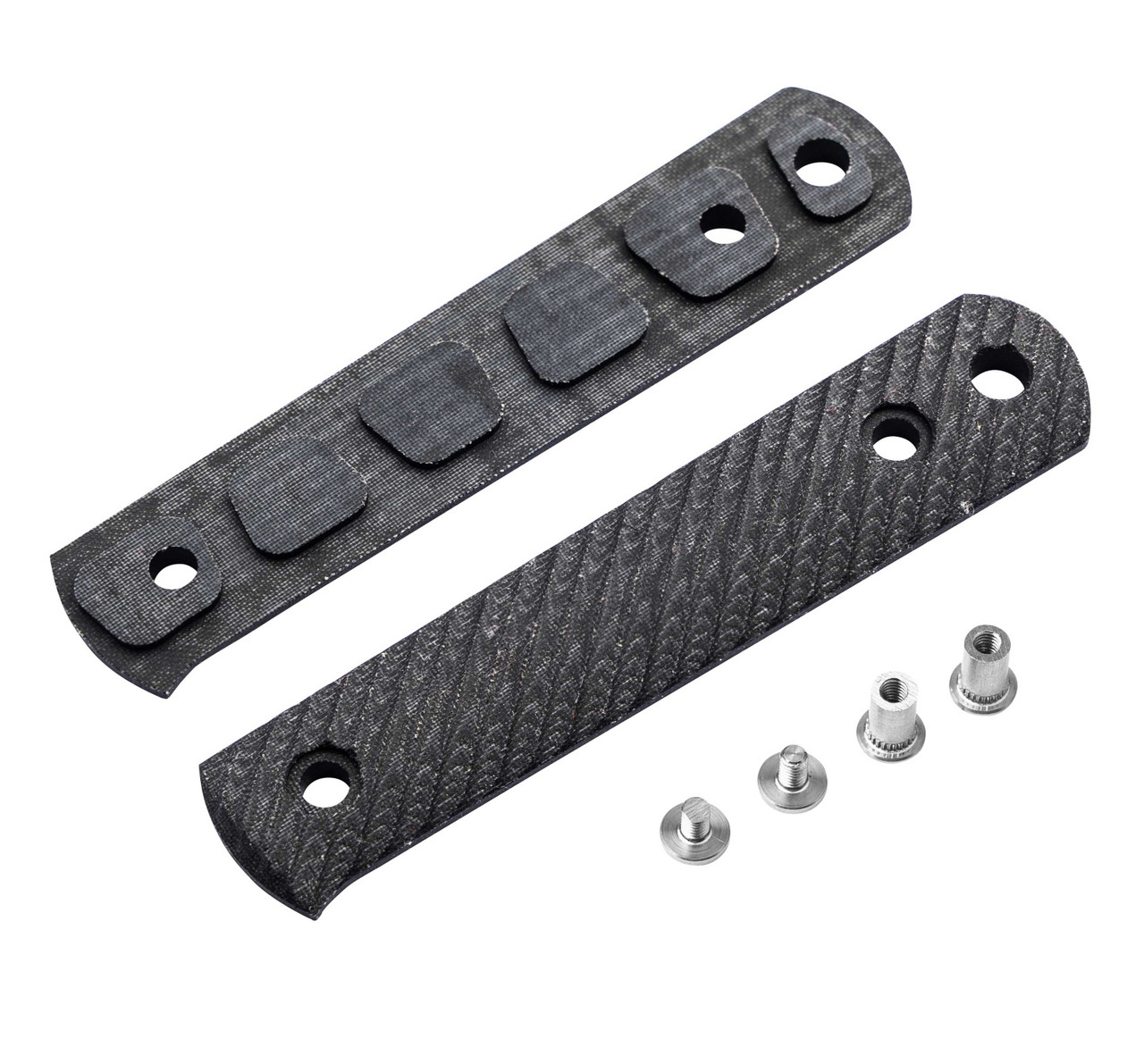 Removable Linen Micarta scales with rope pattern and screw set for Boker BFF Packlite