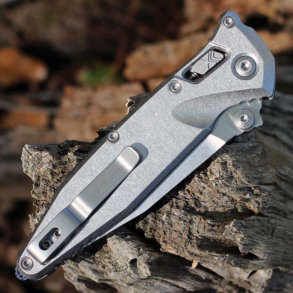 Microtech Marfione SOCOM Elite RAM-LOK Titanium Blue Acc (4.0" M390MK) 160RLS-10SMS3