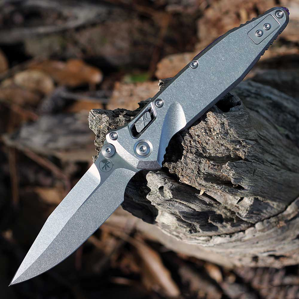 Microtech Marfione SOCOM Elite RAM-LOK Titanium Purple Acc  (4.0" M390MK) 160RLS-10SMS4