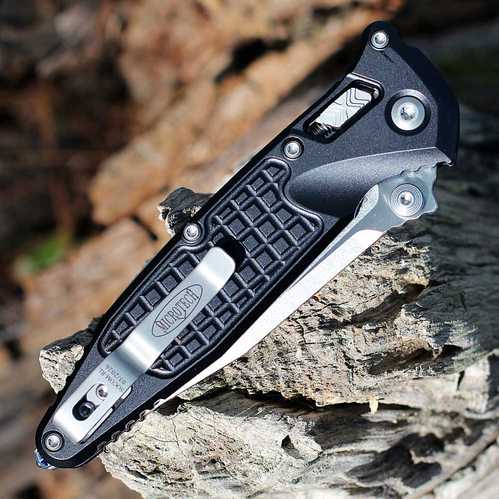 Microtech SOCOM Elite RAM-LOK Black Frag Aluminum (4.0" M390MK) 160RL-10 FR