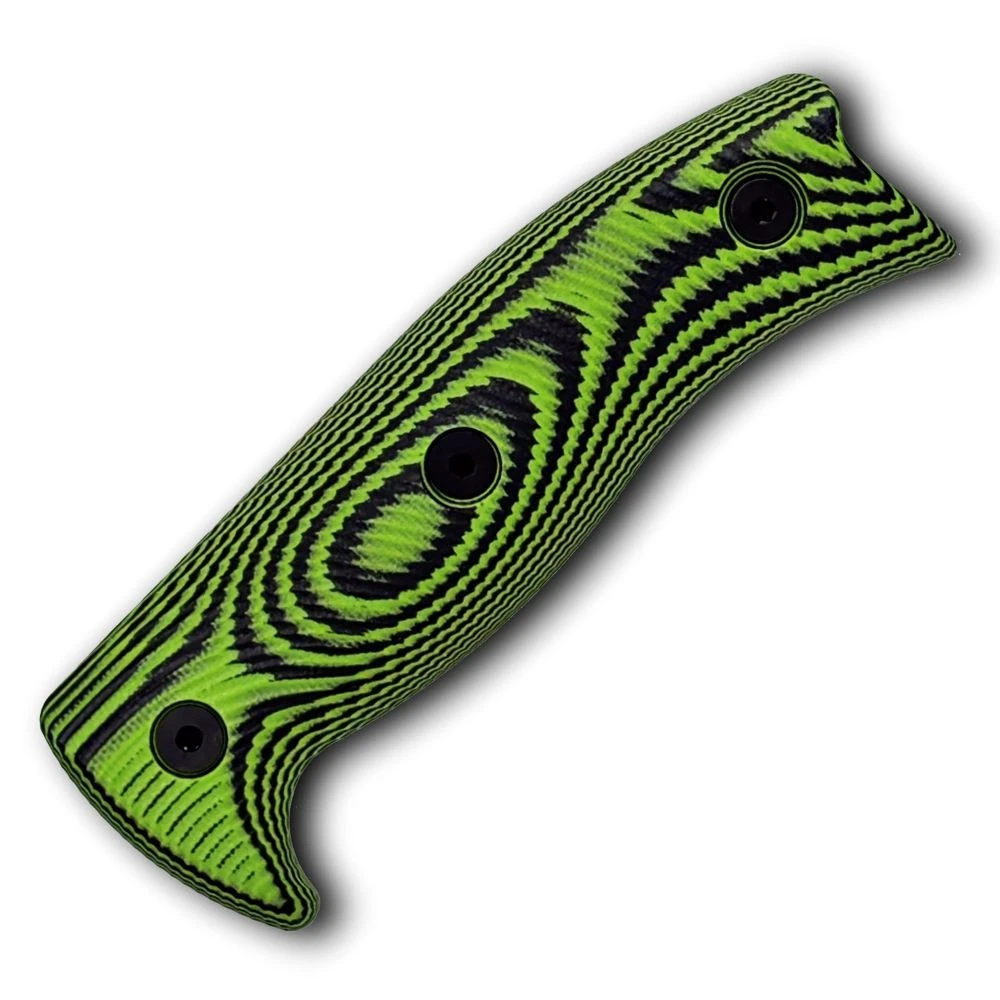 ESEE Knives 3D Handle Neon Green/Black G10 (ESEE 6)  ESEE6-3D-007