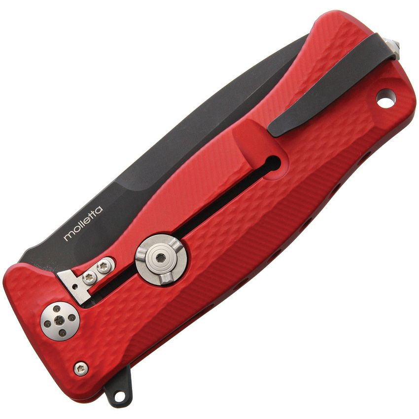 LionSteel SR11 ARS Red Aluminum (3.5" Sleipner Black)
