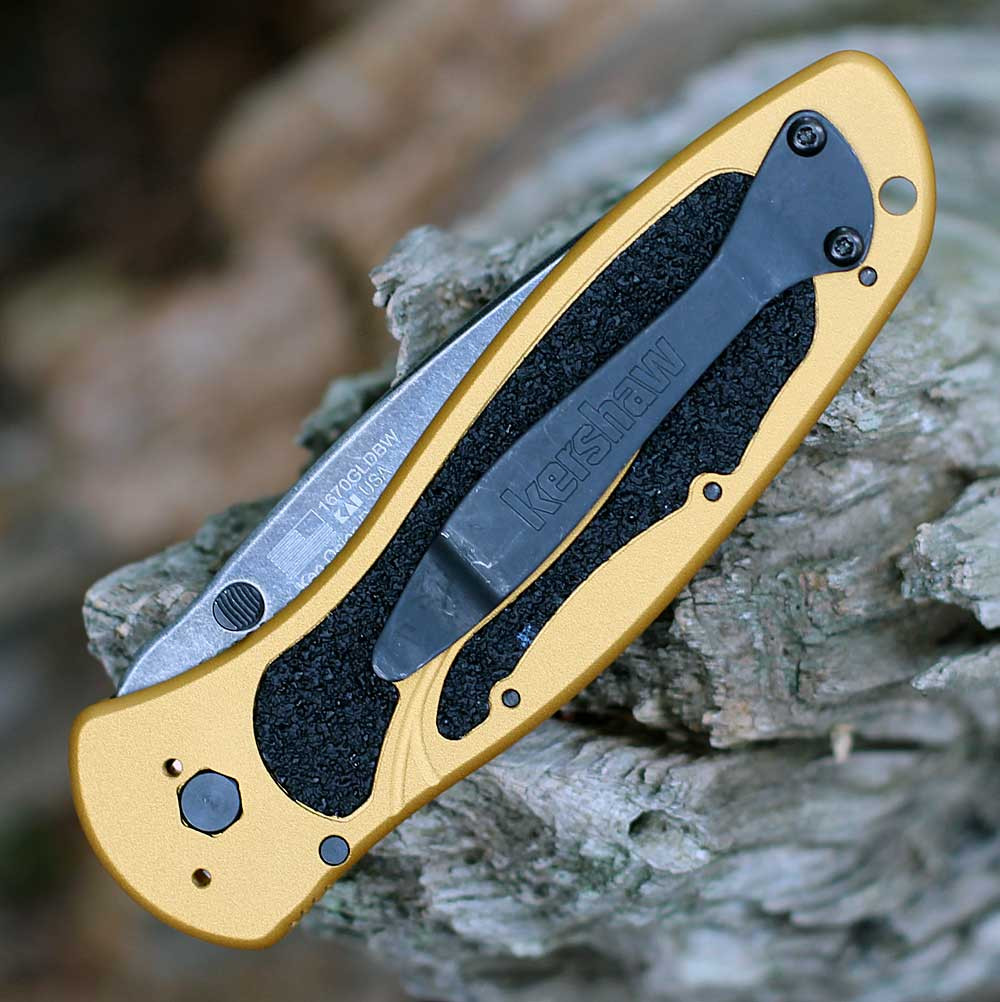 Kershaw Blur-Gold Aluminum (3.4" 14C28N) 1670GLDBW