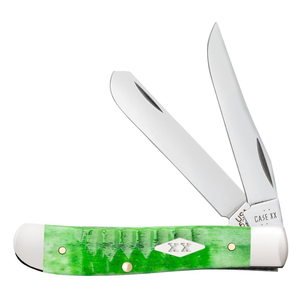 Case Mini Trapper Bright Green Bone Gator Jig (6207 SS) 11441