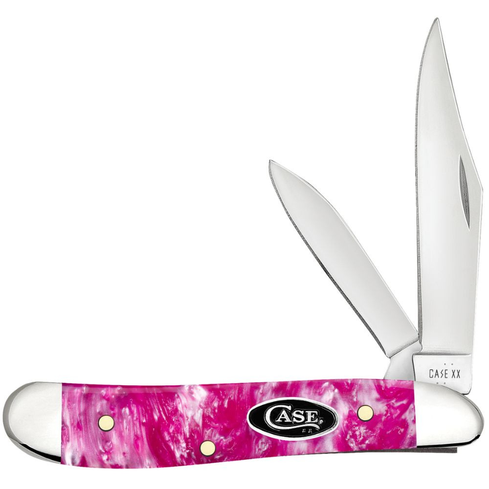 Case Peanut | 16163 Pink Crackle Kirinite | Knifeworks