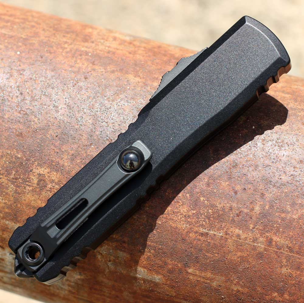 Microtech Ultratech T/E Gen IV Tactical Standard Black Aluminum (5" Tanto 2-Tone M390MK) 11234-1T