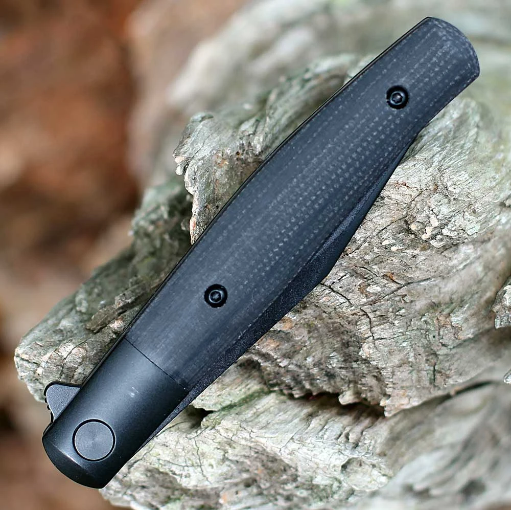 Boker Plus Modern Stockman Black Micarta Handle Texture 01BP0034