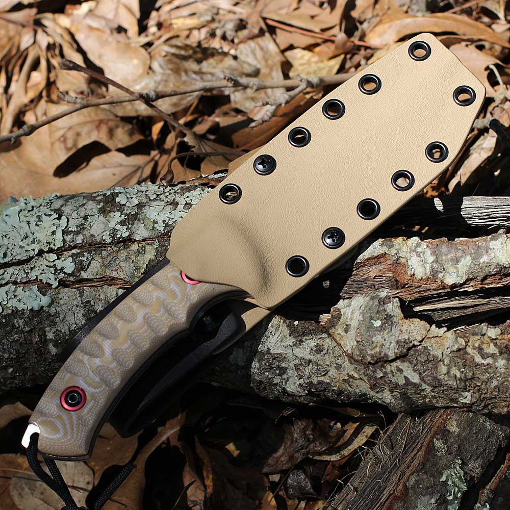 Muela Phantom 02MU217 Full Tang Fixed Blade with Kydex Belt Loop Sheath