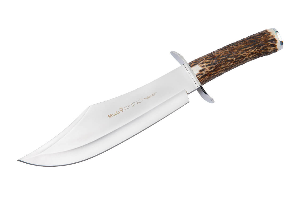 Muela Rhino RHINO-25A 02MU220 9.72 Inch X50CrMoV15 Stainless Full Tang Bowie Fixed Blade Right Side View