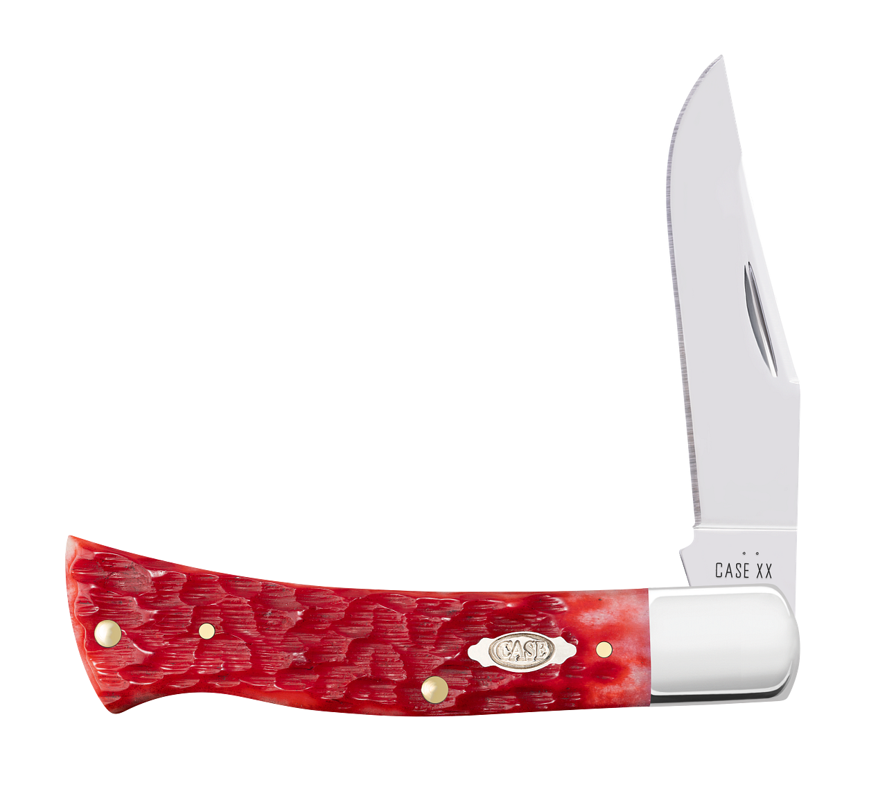 Case Axe Handle 31942 peach seed jig dark red bone carbon steel slip joint knife 2026 Bill Ruple USA made