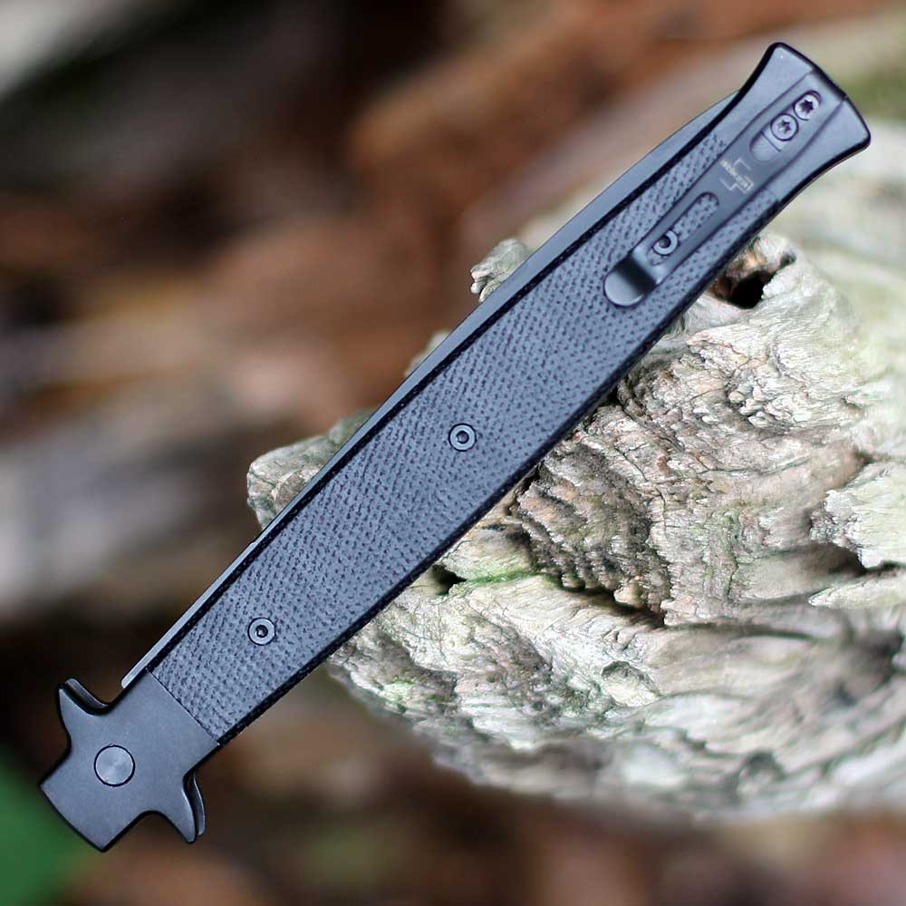 Boker Plus Stiletto 5.0 All Black 06EX753 closed deep carry clip