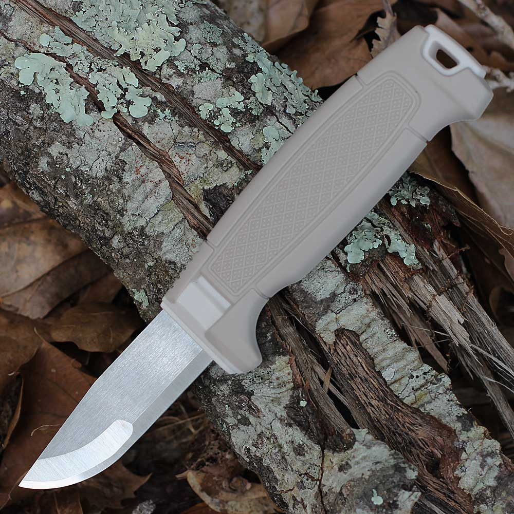 Morakniv Amberg Compact (S) — 7.72 in. Fixed Blade, 12C27 Stainless, Tan Handle (14748)