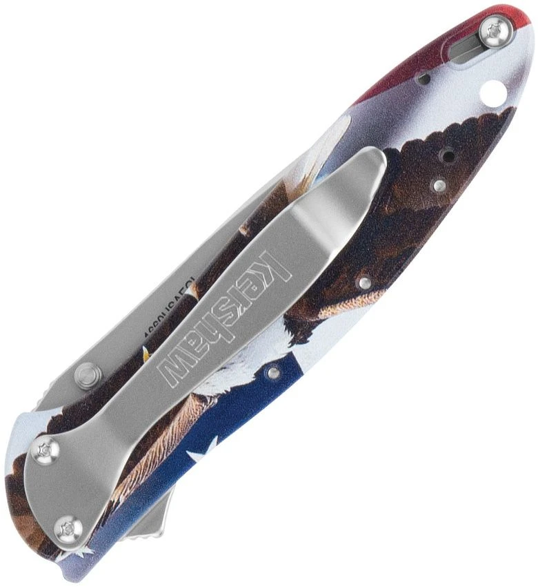 Kershaw Leek KS1660USAEGL 3.00" 14C28N OD Green G10 USA-Made EDC Folder Closed Right View