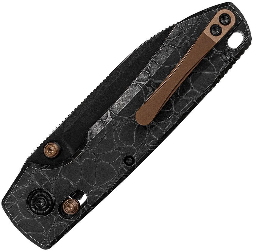 Vosteed Raccoon TiSlim VOSA4509 pocket carry side — 3D-milled titanium pocket clip on closed acid washed titanium handle
