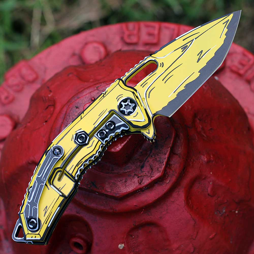 JELLYFISH　コンポート　アンティーク Heretic Medusa H009-CS-YW | CPM MagnaCut Cel Shade | Knifeworks