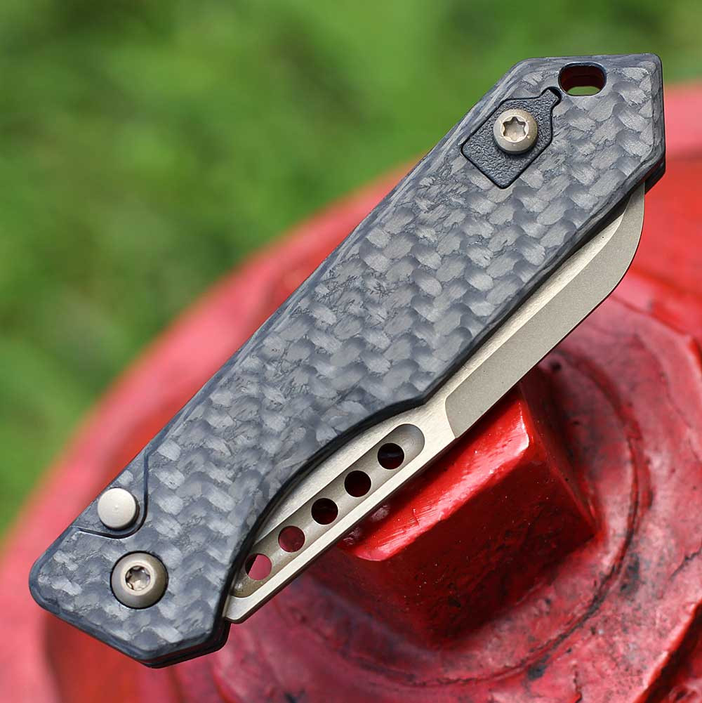Heretic Jinn Auto H113-7A-CF | CPM MagnaCut Bronze | Knifeworks