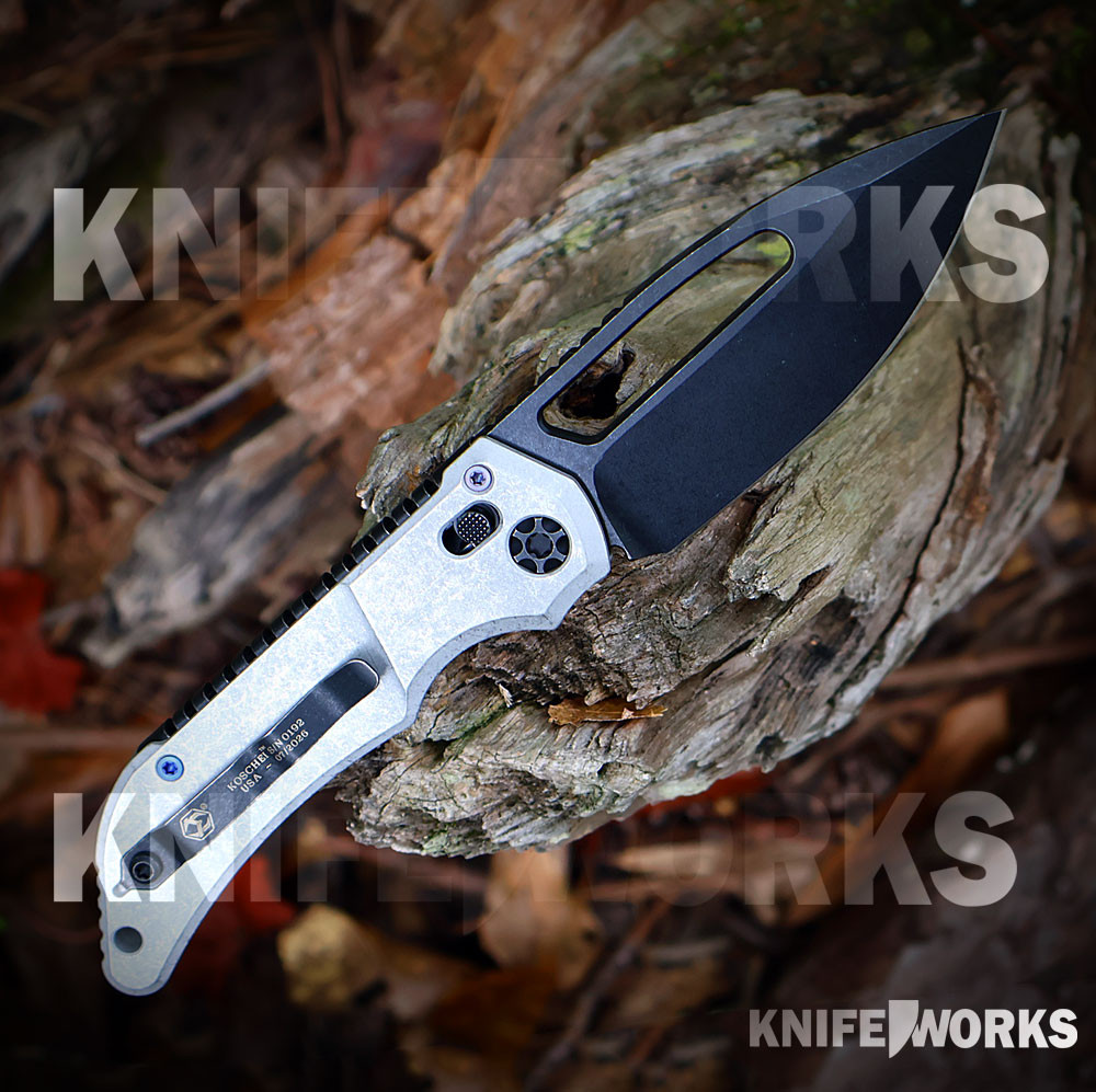 Heretic Koschei H061-8A-BLZ | MagnaCut Crossbar Lock | Knifeworks