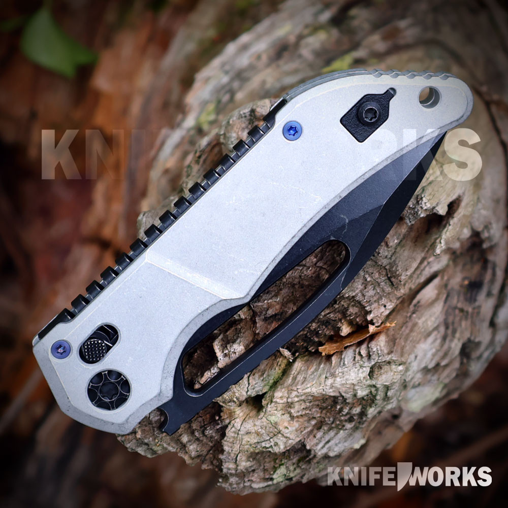 Heretic Koschei H061-8A-BLZ | MagnaCut Crossbar Lock | Knifeworks
