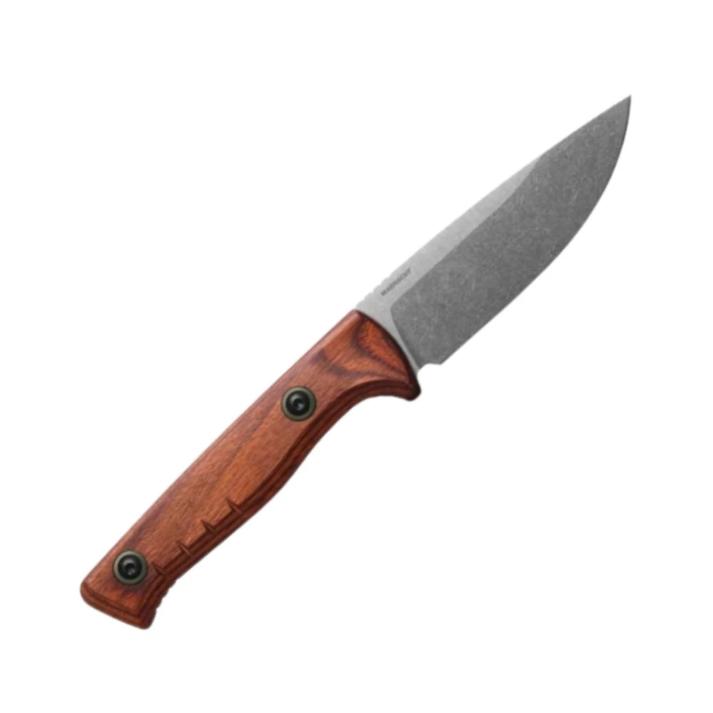 Benchmade SlipRidge Fixed 15650 CPM MagnaCut Satin Drop-Point Blade Open Detail View