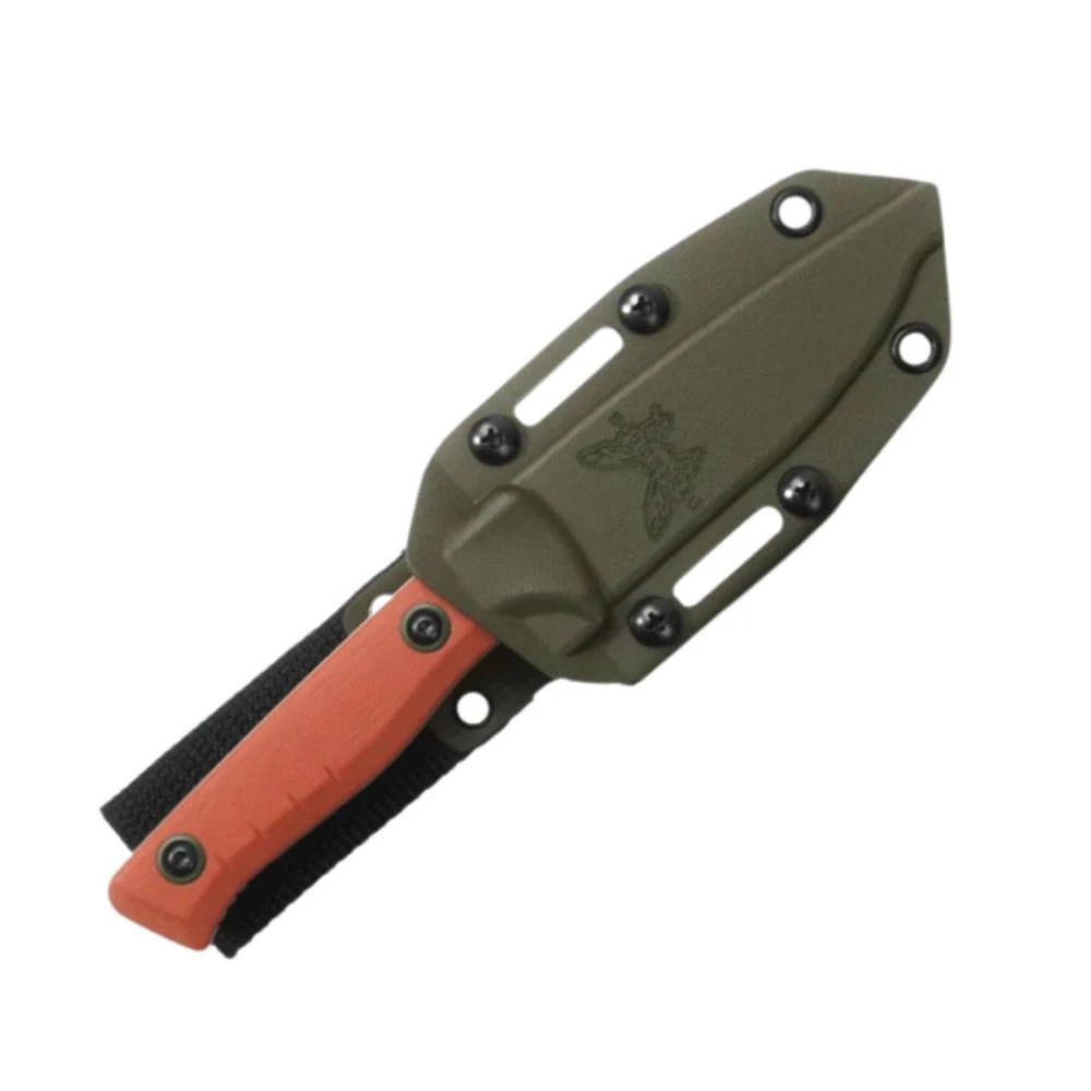 Benchmade SlipRidge Fixed 15650-01 OD Green Boltaron Modular Sheath Detail View