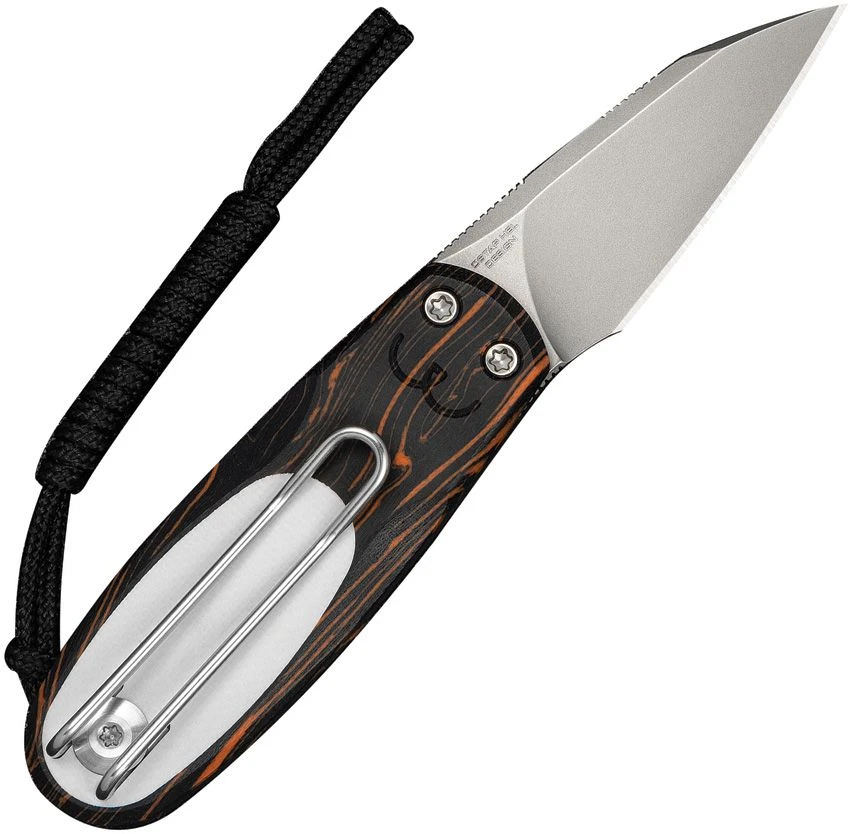 CIVIVI Purr C25054-5 Nitro-V Stonewashed Reverse Tanto Blade Open Detail View