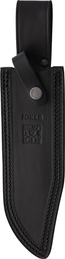 Joker Bushcamp JKRCM146 Black Leather Sheath With Paracord Wrap Detail View