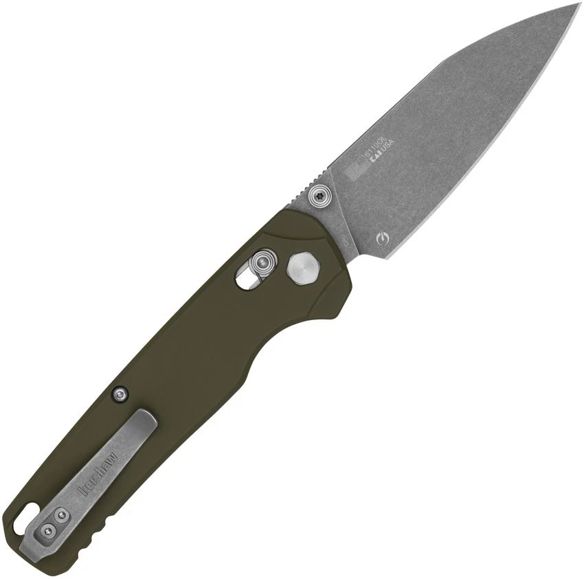 Kershaw Bel Air XL 6110OL CPM 3V Working Finish Blade Open Detail View