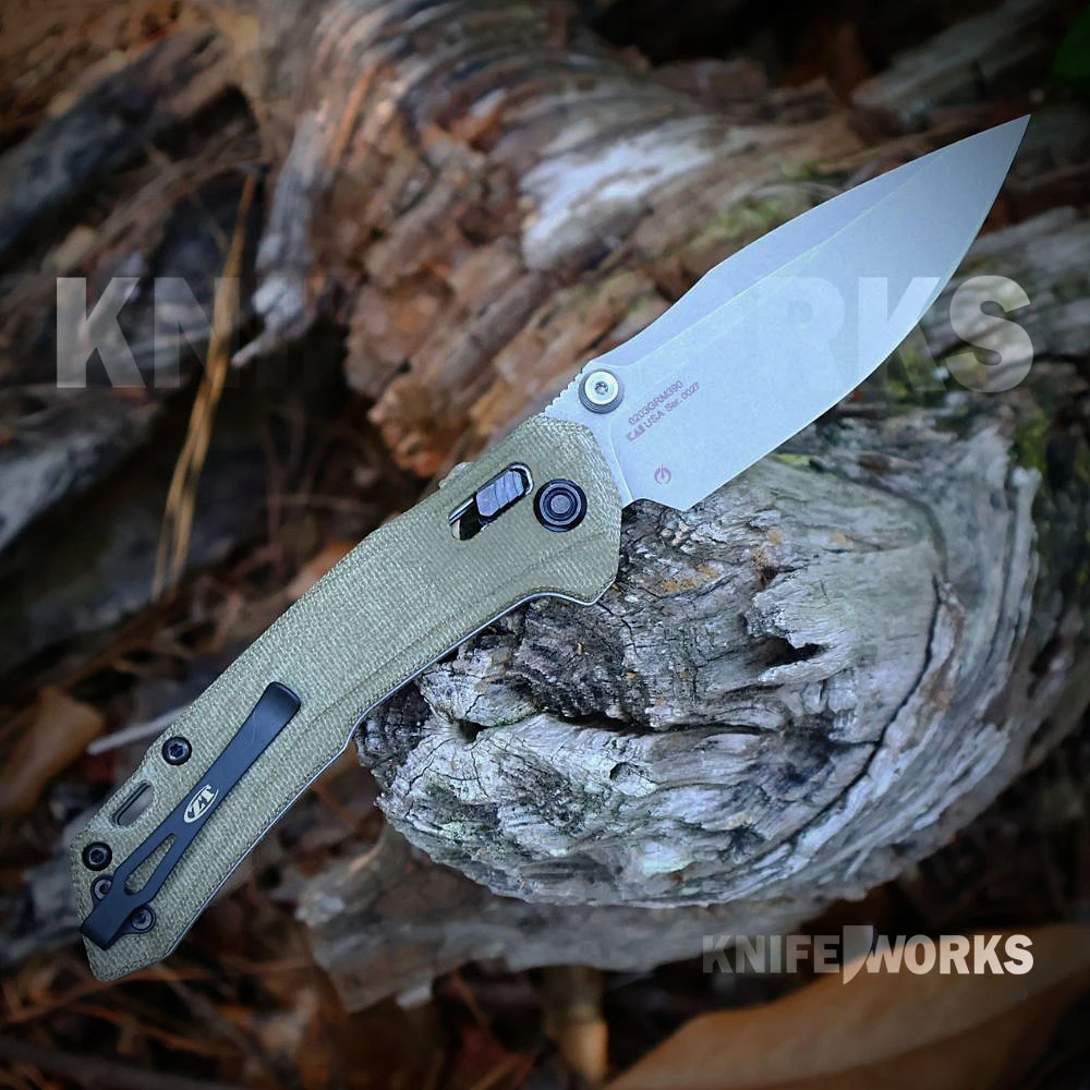 Zero Tolerance 0203GRM390 Bohler M390 Stonewash Blade Open Detail View