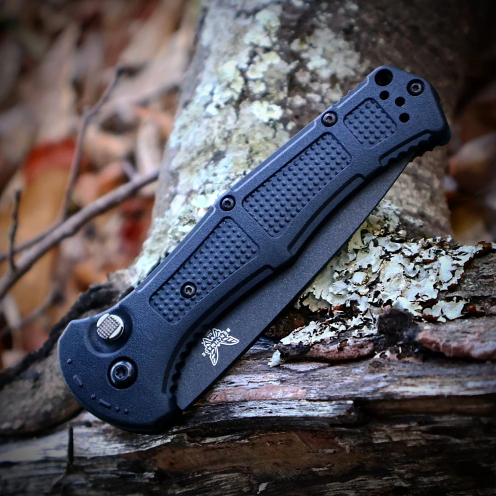 Benchmade Claymore Auto 9070BK-02 Black Grivory Handle