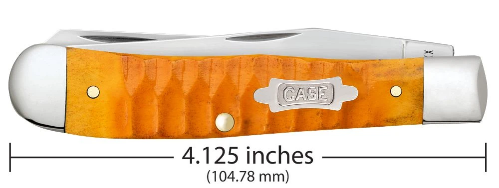 Case Trapper 38070 Nickel Silver Bowtie Inlay Detail View
