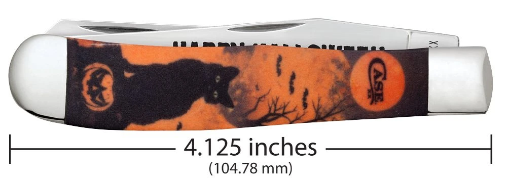 Case Halloween Cat Trapper 13365 Cat Artwork Handle Detail View