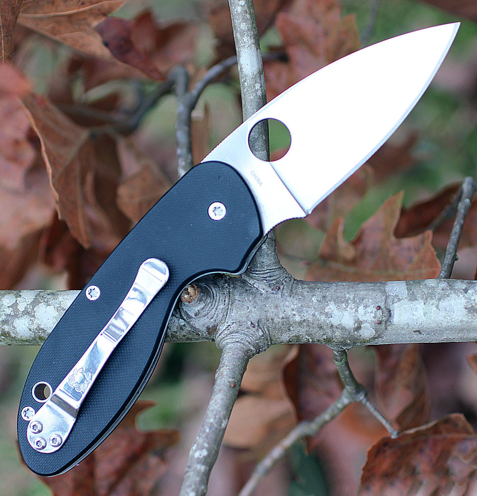 8Cr13MoV Satin Plain Edge Folding Knife