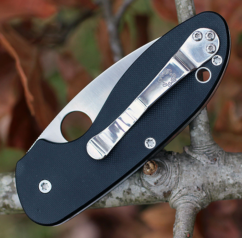 Spyderco Efficient Black G-10 Handle