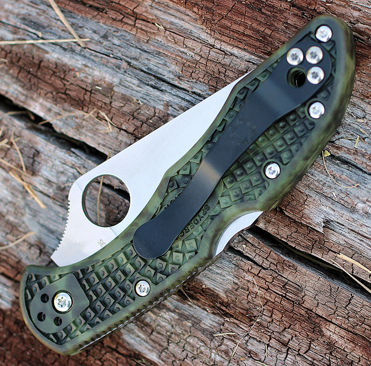 Spyderco Zome Delica 4 - Zome Grn FRN (2.9" VG-10) C11ZFPGR