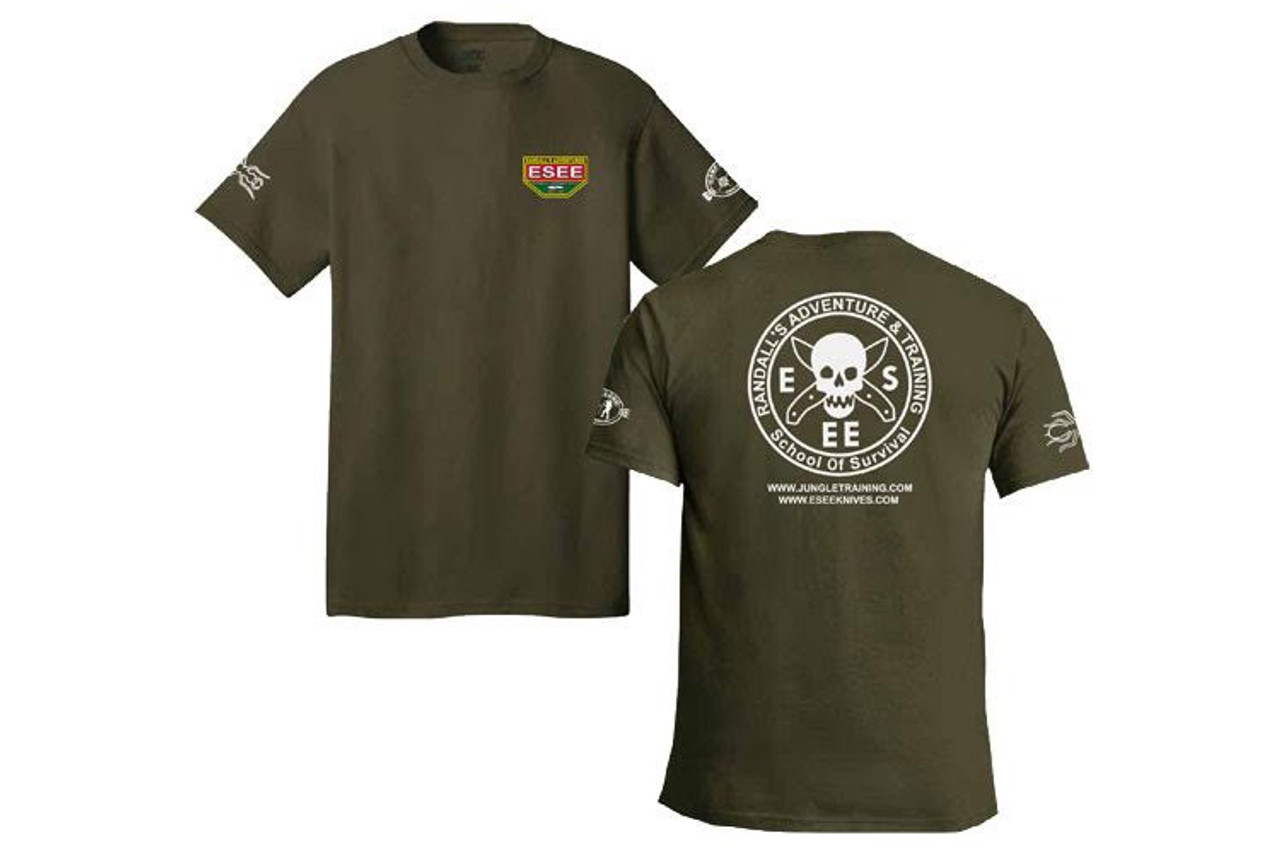 ESEE SHORT SLEEVE T-SHIRT, FATIGUE GREEN MEDIUM