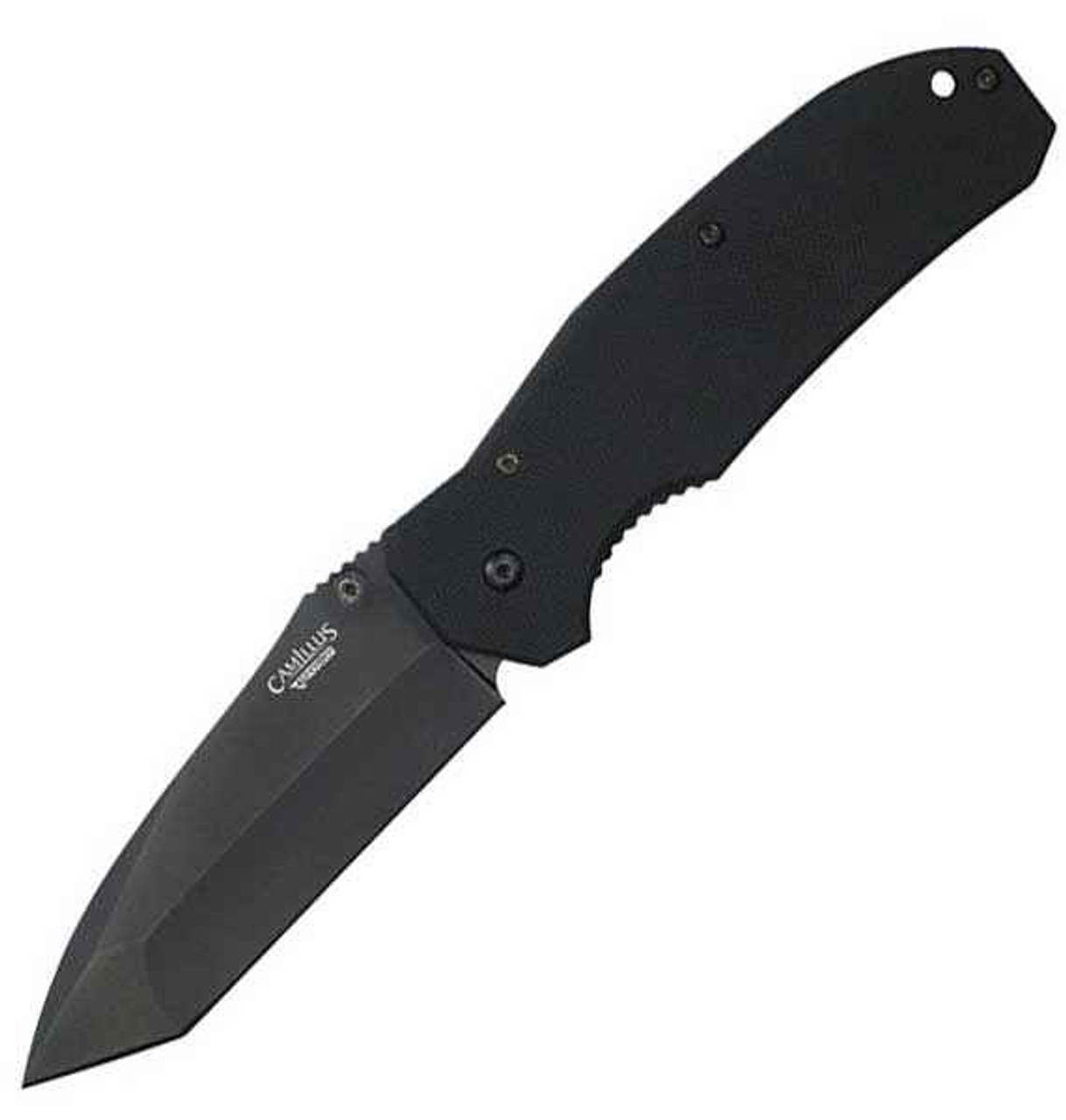 Camillus 8 1/4" Carbonitride Titanium Folding Knife VG10 Tanto Blade, G10 Handles