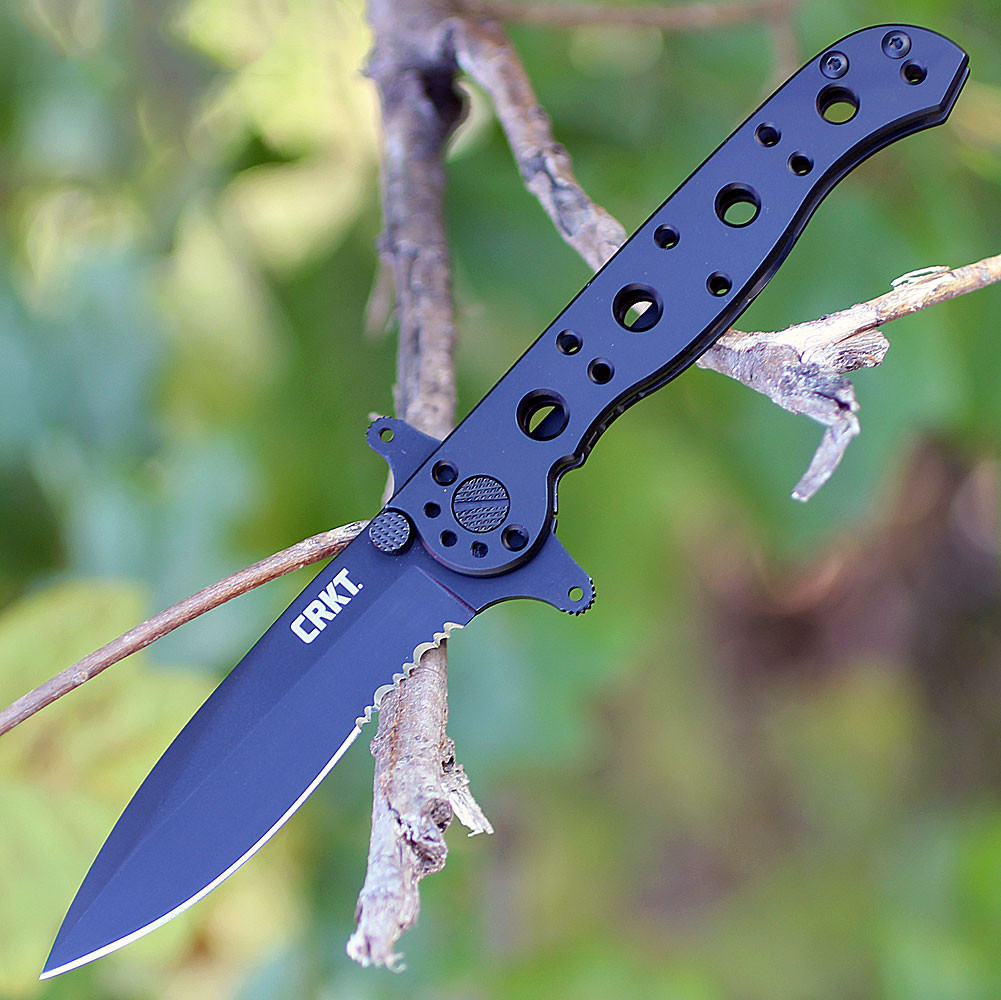 CRKT M21-10KSF Black Spear Point Serrated Knife 2110KSF | Knifeworks