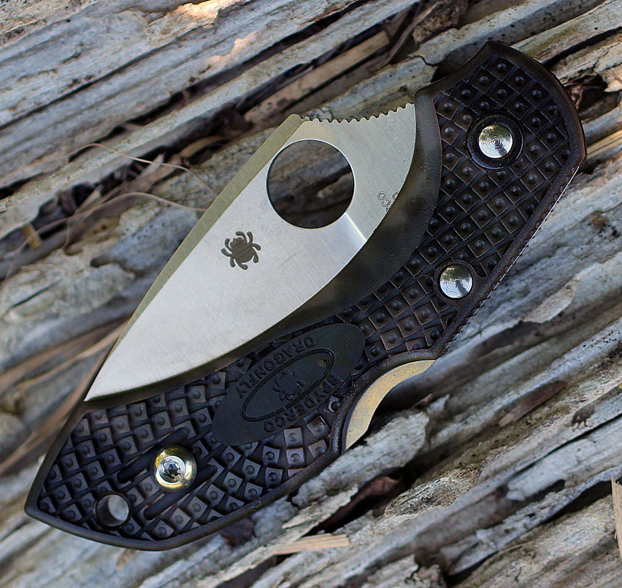 Spyderco Dragonfly 2 Zome Green Lightweight C28ZFPGR2 - 2.30" VG-10 Plain Blade, FRN Handle