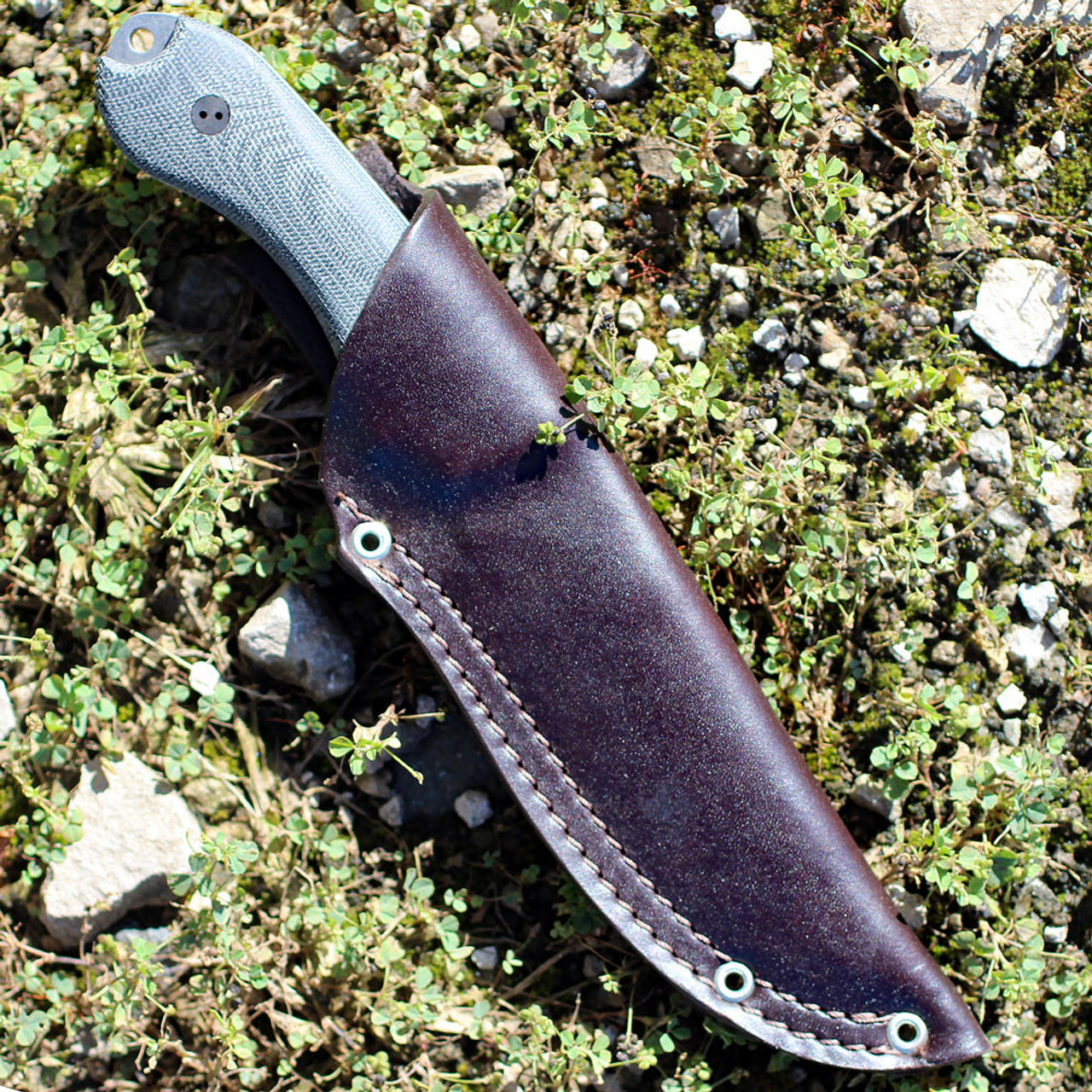 Bradford Guardian4 3D, 4.625" N690 Plain Blade, Black Micarta Handle