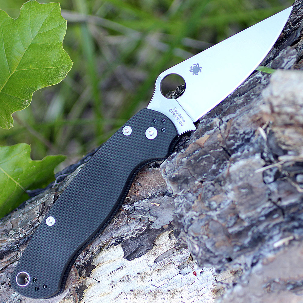 Spyderco Para Military 2 Left Handed -Blk G10 (3.42" S30V ) C81GPLE2