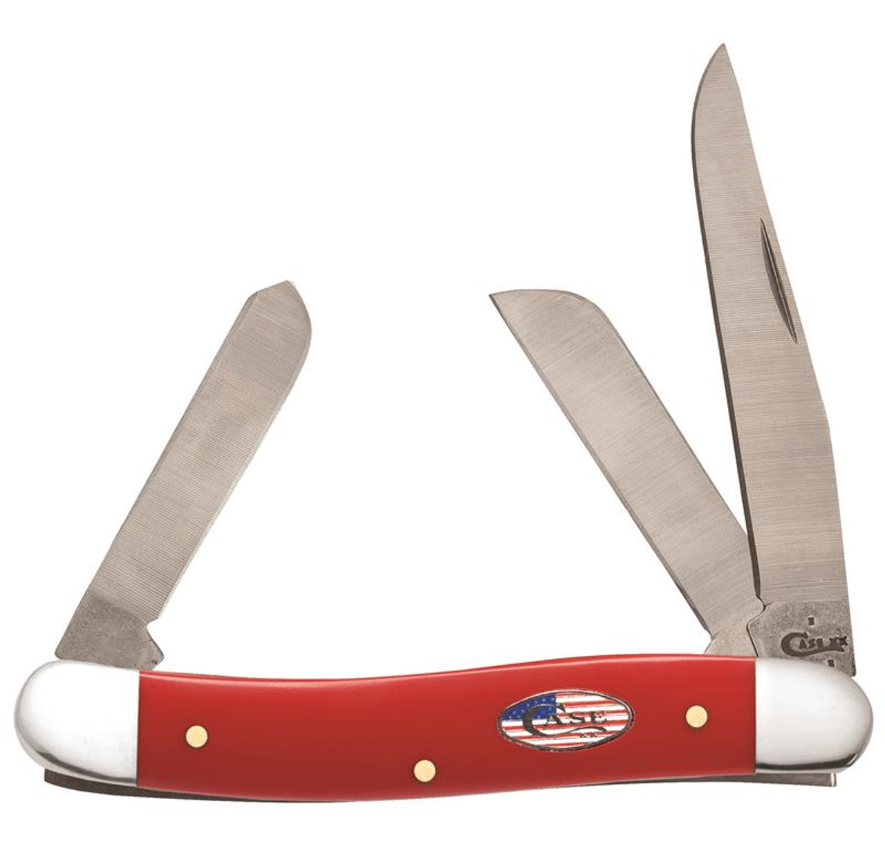 Case 13454 American Workman Medium Stockman, Smooth Red Synthetic(4318 SS)