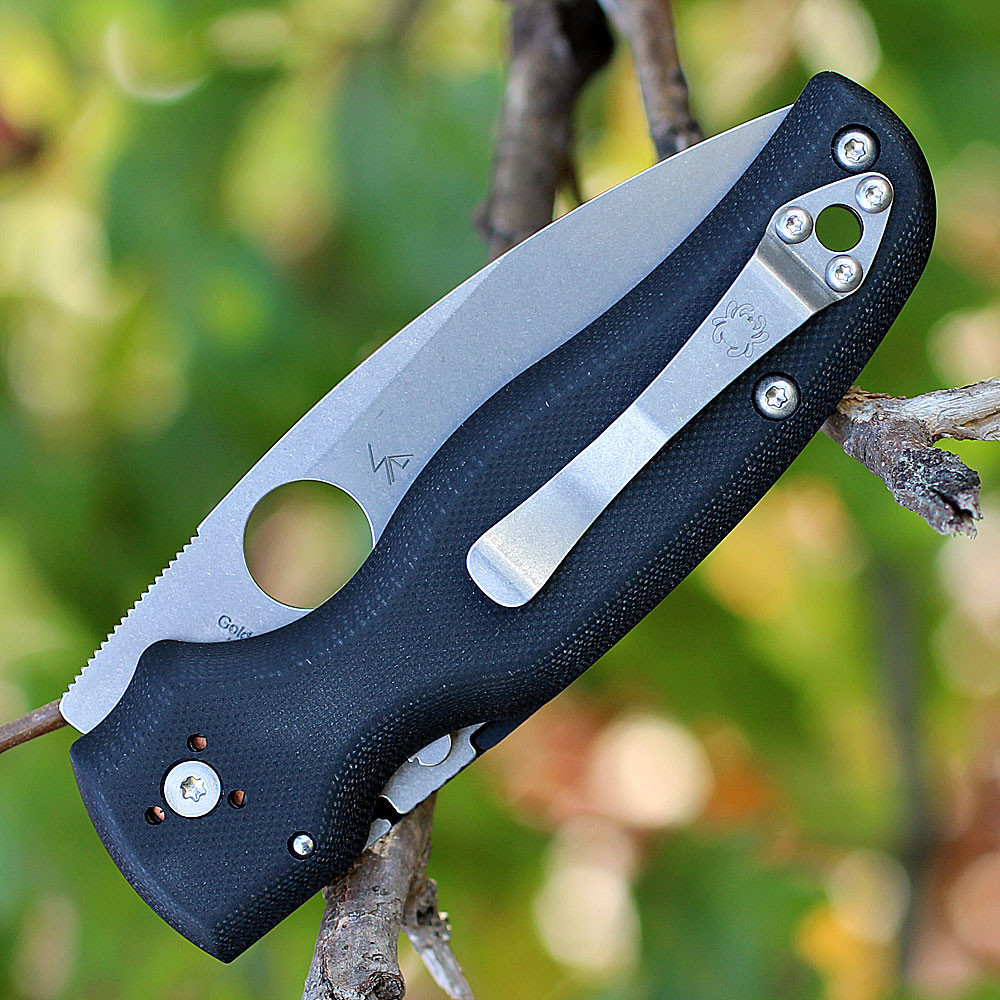 Spyderco Shaman - S30V Serrated, Black G-10 C229GS | Knifeworks
